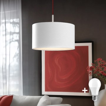Eglo - LED  Luster na sajli TUNJA 1xE27/60W/230V bijela