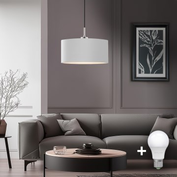 Eglo - LED  Luster na sajli TUNJA 1xE27/60W/230V bijela