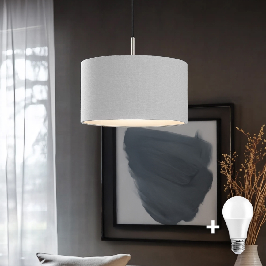 Eglo - LED  Luster na sajli TUNJA 1xE27/60W/230V bijela