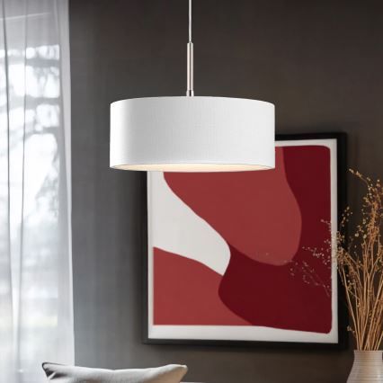 Eglo - LED luster na sajli TUNJA 1xE27/60W/230V bijeli