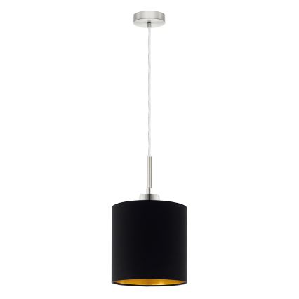 Eglo - LED Luster na sajli TUNJA 1xE27/60W/230V crna