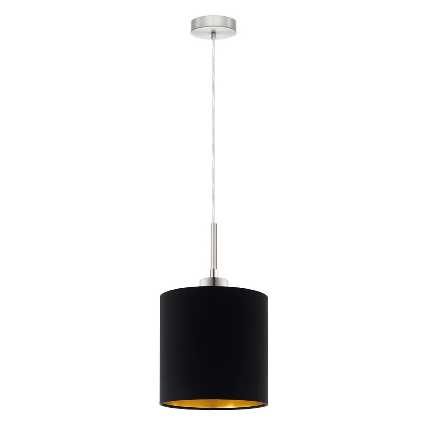 Eglo - LED Luster na sajli TUNJA 1xE27/60W/230V crna