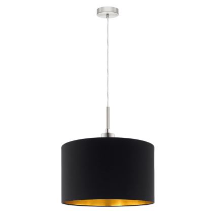 Eglo - LED Luster na sajli TUNJA 1xE27/60W/230V crna