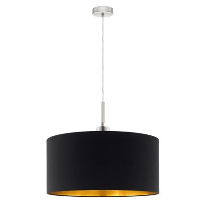 Eglo - LED Luster na sajli TUNJA 1xE27/60W/230V crna