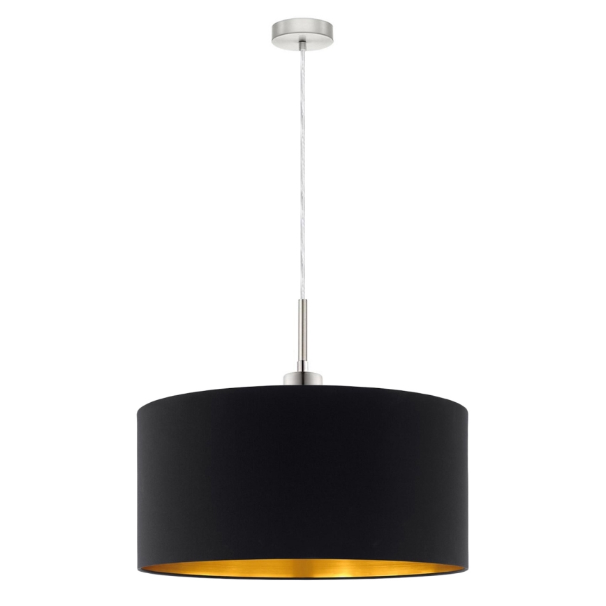 Eglo - LED Luster na sajli TUNJA 1xE27/60W/230V crna