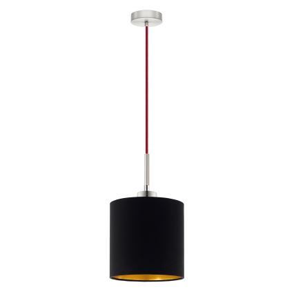 Eglo - LED  Luster na sajli TUNJA 1xE27/60W/230V crna