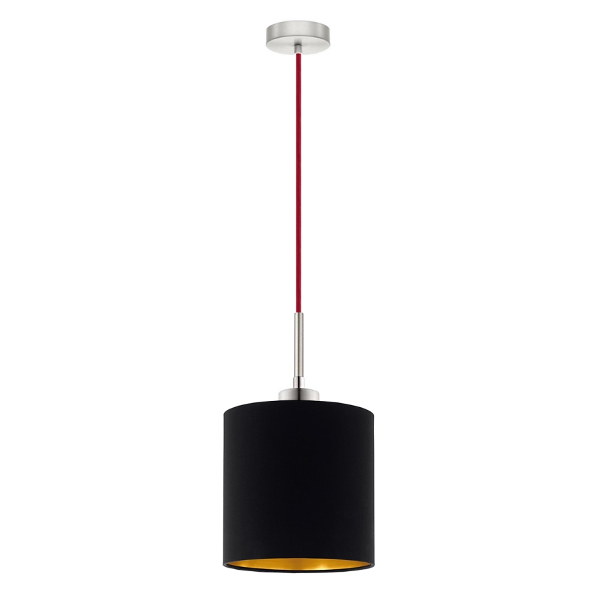 Eglo - LED  Luster na sajli TUNJA 1xE27/60W/230V crna