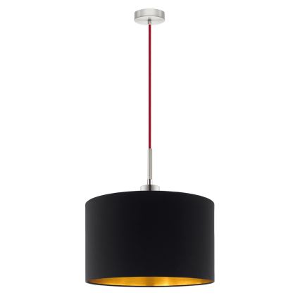 Eglo - LED  Luster na sajli TUNJA 1xE27/60W/230V crna