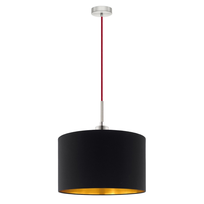Eglo - LED  Luster na sajli TUNJA 1xE27/60W/230V crna