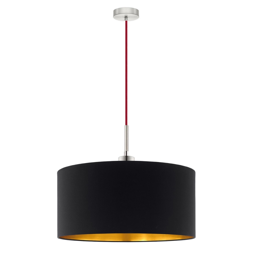 Eglo - LED  Luster na sajli TUNJA 1xE27/60W/230V crna