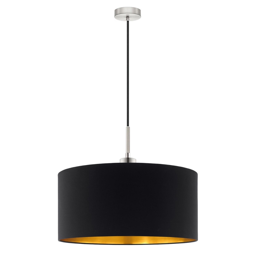 Eglo - LED  Luster na sajli TUNJA 1xE27/60W/230V crna
