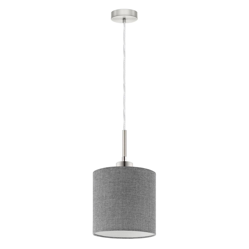 Eglo - LED Luster na sajli TUNJA 1xE27/60W/230V siva