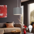 Eglo - LED Luster na sajli TUNJA 1xE27/60W/230V siva