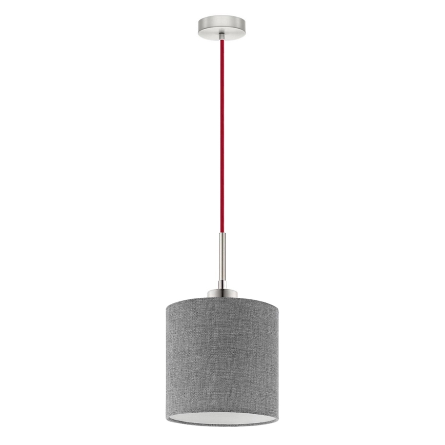 Eglo - LED  Luster na sajli TUNJA 1xE27/60W/230V siva