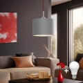 Eglo - LED  Luster na sajli TUNJA 1xE27/60W/230V siva