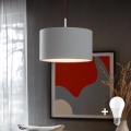 Eglo - LED  Luster na sajli TUNJA 1xE27/60W/230V siva