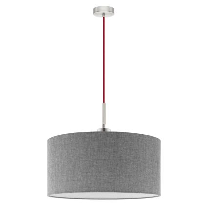 Eglo - LED  Luster na sajli TUNJA 1xE27/60W/230V siva