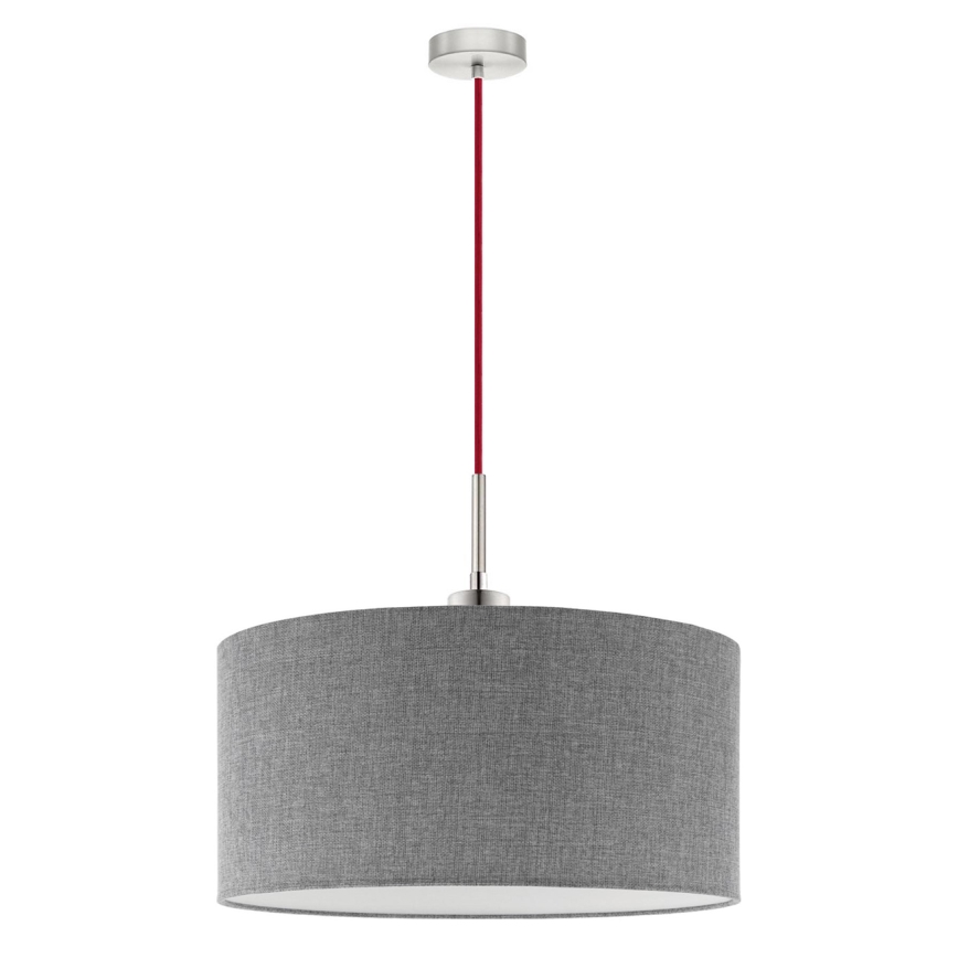 Eglo - LED  Luster na sajli TUNJA 1xE27/60W/230V siva