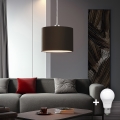 Eglo - LED Luster na sajli TUNJA 1xE27/60W/230V smeđa