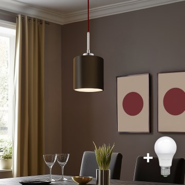 Eglo - LED  Luster na sajli TUNJA 1xE27/60W/230V smeđa