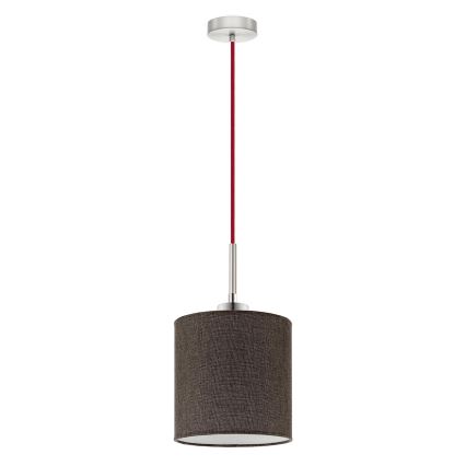 Eglo - LED  Luster na sajli TUNJA 1xE27/60W/230V smeđa