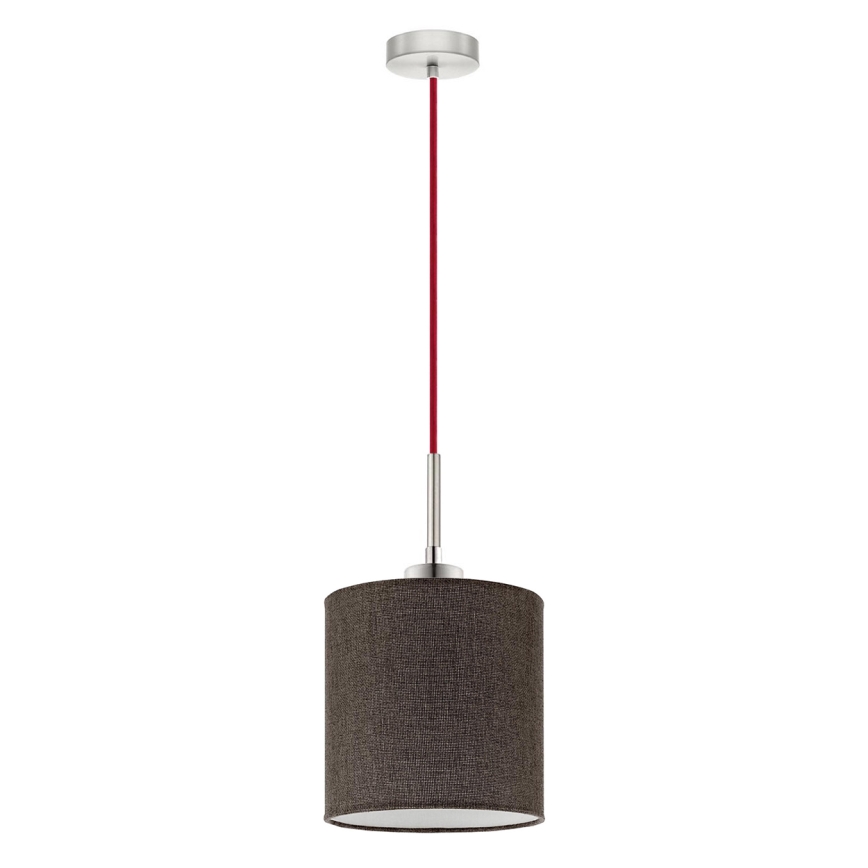 Eglo - LED  Luster na sajli TUNJA 1xE27/60W/230V smeđa
