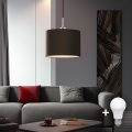 Eglo - LED  Luster na sajli TUNJA 1xE27/60W/230V smeđa
