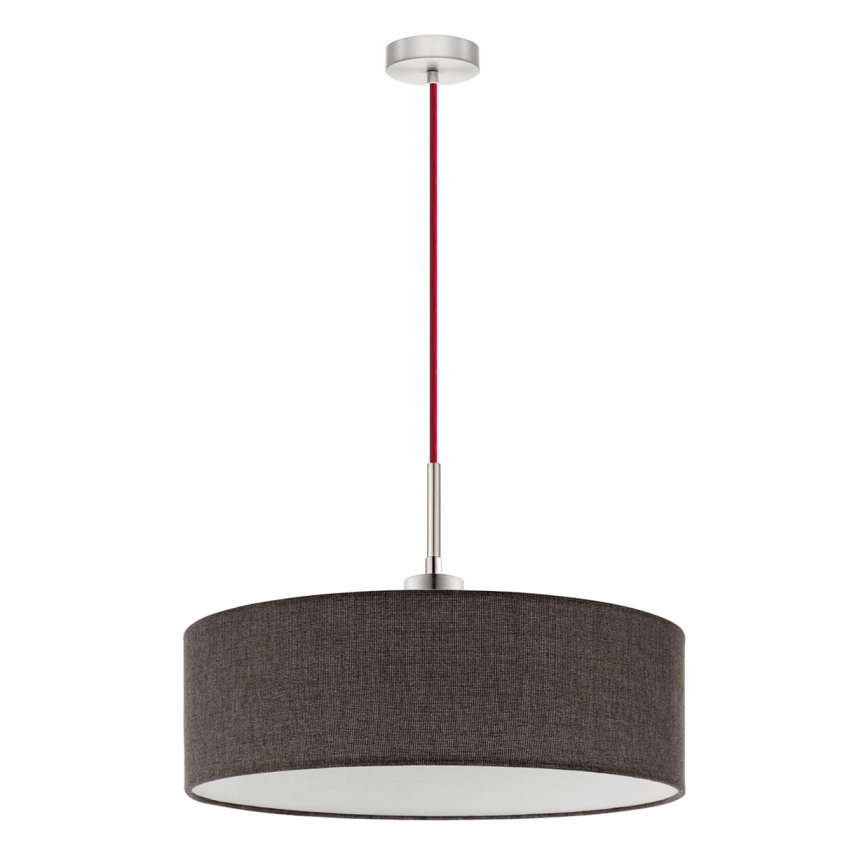 Eglo - LED  Luster na sajli TUNJA 1xE27/60W/230V smeđa