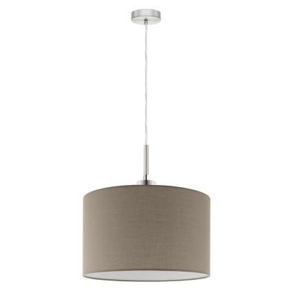 Eglo - LED Luster na sajli TUNJA 1xE27/60W/230V taupe