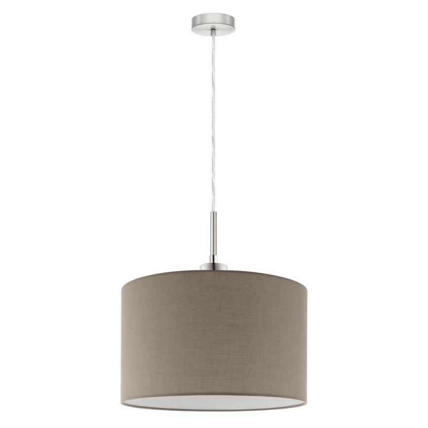 Eglo - LED Luster na sajli TUNJA 1xE27/60W/230V taupe