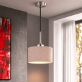 Eglo - LED luster na sajli TUNJA 1xE27/60W/230V Ø 20 cm bež/crna