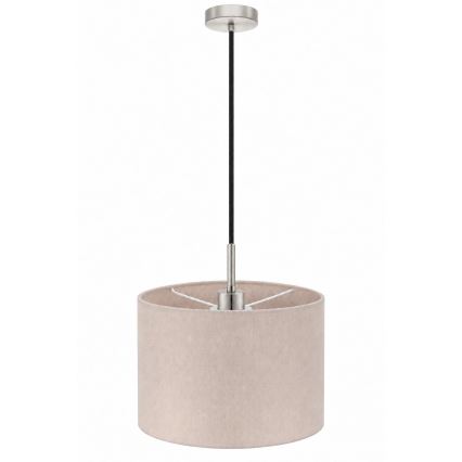 Eglo - LED luster na sajli TUNJA 1xE27/60W/230V Ø 20 cm bež/crna