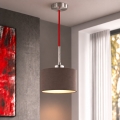 Eglo - LED luster na sajli TUNJA 1xE27/60W/230V Ø 20 cm smeđa/crvena