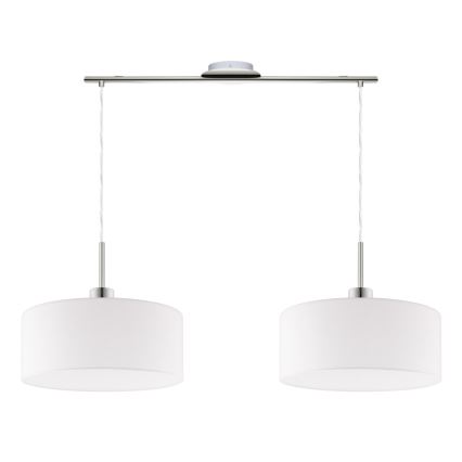 Eglo - LED  Luster na sajli TUNJA 2xE27/60W/230V bijela