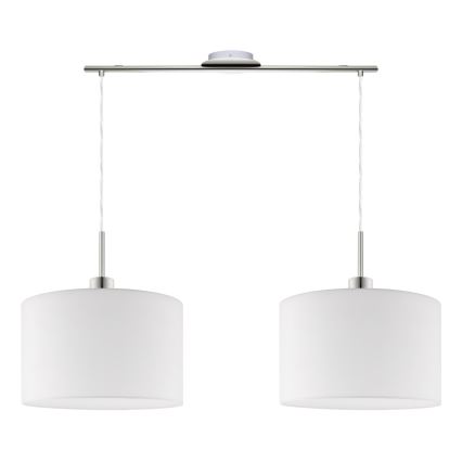 Eglo - LED  Luster na sajli TUNJA 2xE27/60W/230V bijela