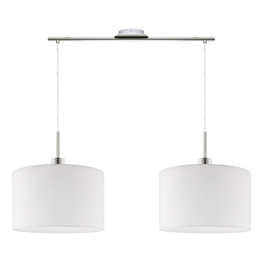 Eglo - LED  Luster na sajli TUNJA 2xE27/60W/230V bijela