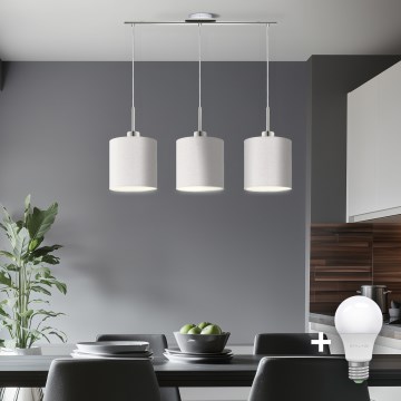 Eglo - LED  Luster na sajli TUNJA 3xE27/60W/230V bijela