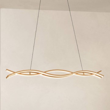 Eglo - LED Luster na užetu LED/35W/230V bež