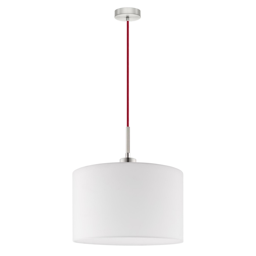 Eglo - LED Luster na užetu TUNJA 1xE27/60W/230V bijela