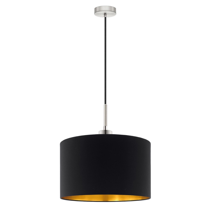 Eglo - LED Luster na užetu TUNJA 1xE27/60W/230V crna