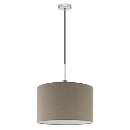 Eglo - LED Luster na užetu TUNJA 1xE27/60W/230V taupe