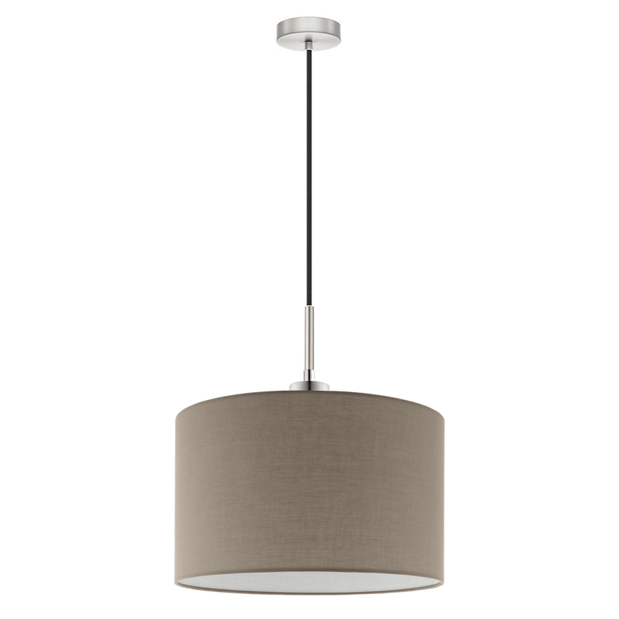 Eglo - LED Luster na užetu TUNJA 1xE27/60W/230V taupe