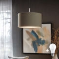 Eglo - LED Luster na užetu TUNJA 1xE27/60W/230V taupe