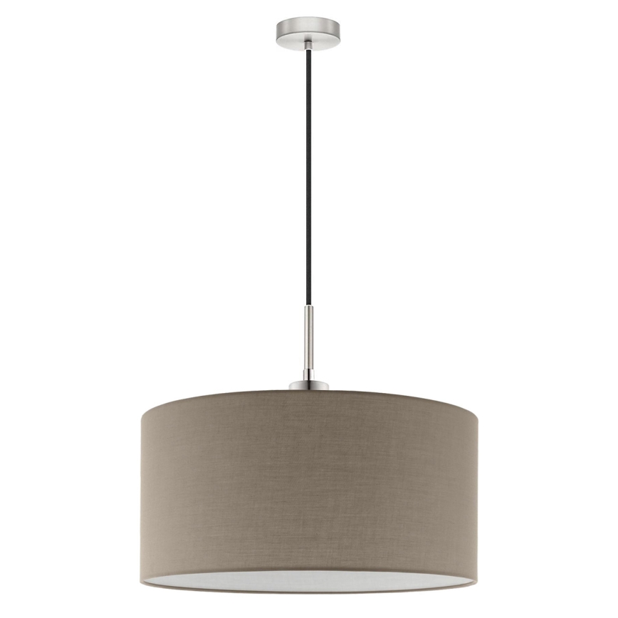 Eglo - LED Luster na užetu TUNJA 1xE27/60W/230V taupe