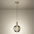Eglo - LED luster s mogućnošću prigušivanja na sajli LED/6W/230V + LED/1,6W 2200-6500K Ø 25 cm zlatni