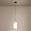 Eglo - LED luster s mogućnošću prigušivanja na sajli LED/7W/230V + LED/1,6W 2200-6500K crni krom