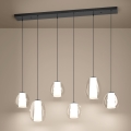 Eglo - LED luster s prigušivanjem na sajli 2xLED/7W/230V + 4xLED/5,5W + 6xLED/1,6W 2200-6500K crni krom