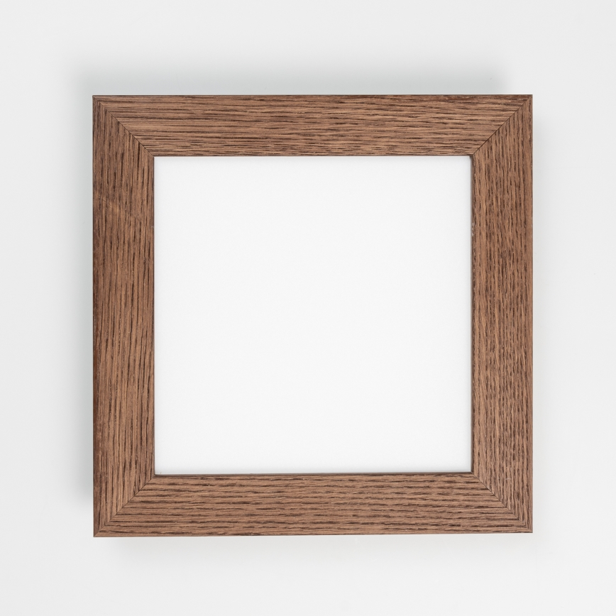 Eglo - LED Nadgradni panel SALOBRENA-RW WOOD LED/17W/230V 2700/4000K 34x34 cm tamno smeđa