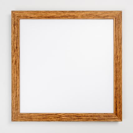 Eglo - LED Nadgradni panel SALOBRENA-RW WOOD LED/34W/230V 2700/4000K 64x64 cm smeđa