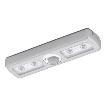 Eglo - LED Orijentacijska svjetiljka sa senzorom 4xLED/3xAAA